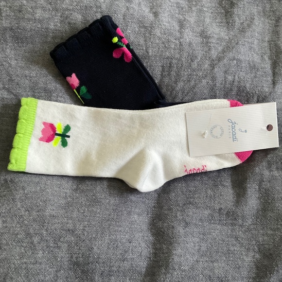 Brand new Jacadi Toddler girl socks (2 pairs). - Picture 1 of 2